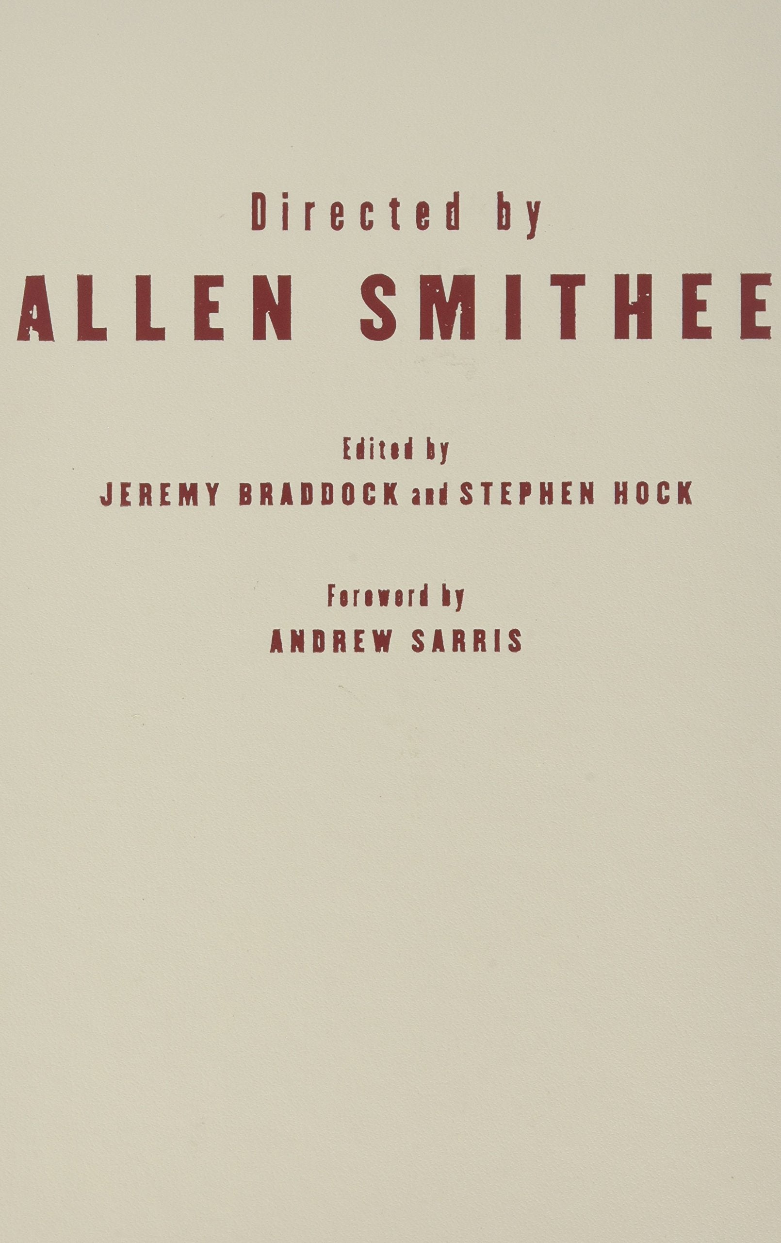 Directed By Allen Smithee (Commerce and Mass Culture Series) Film, Art & Culture