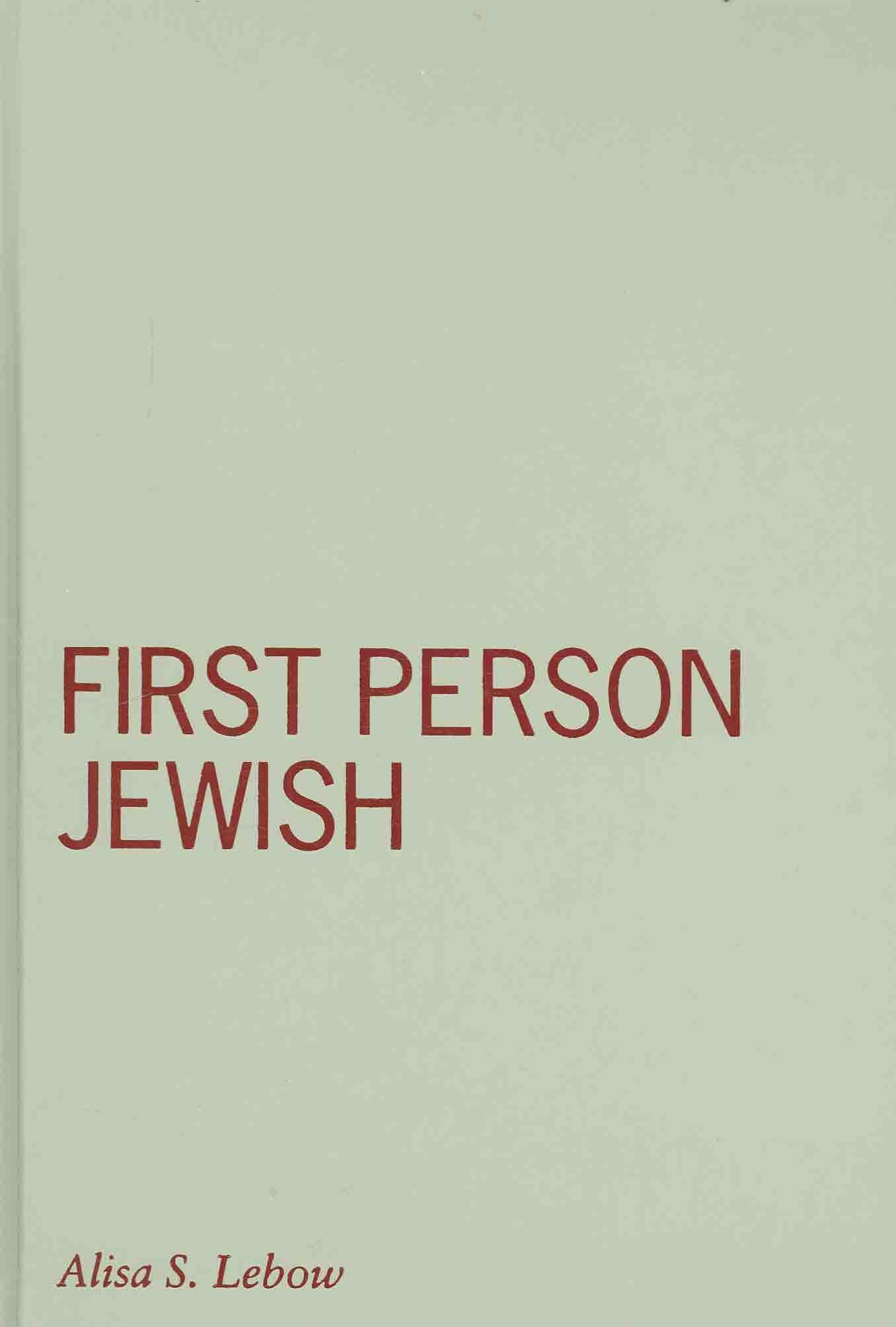First Person Jewish (Visible Evidence, Band 22) Religion & Esotericism