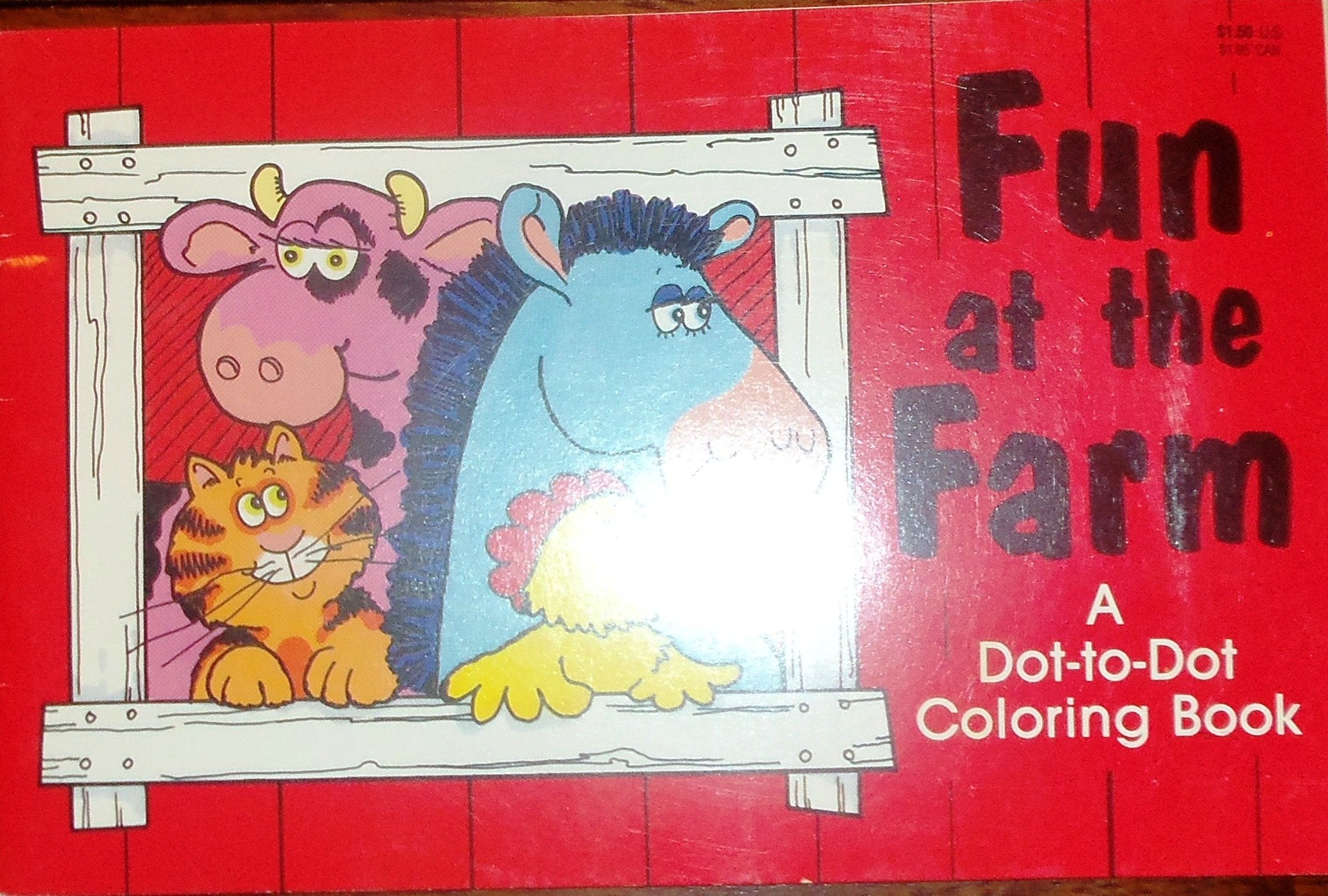 Fun at the Farm: A Dot to Dot Coloring Book Books