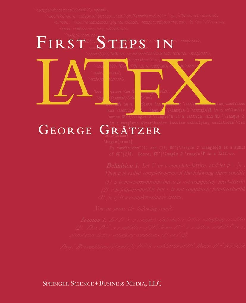 First Steps in Latex Computer Science