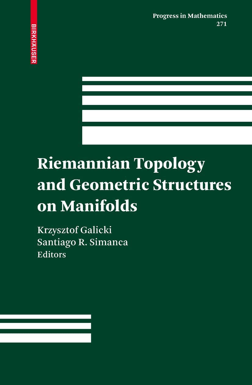 Riemannian Topology and Geometric Structures on Manifolds Mathematics