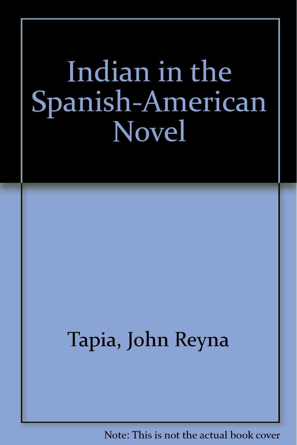 Indian in the Spanish-American Novel Books