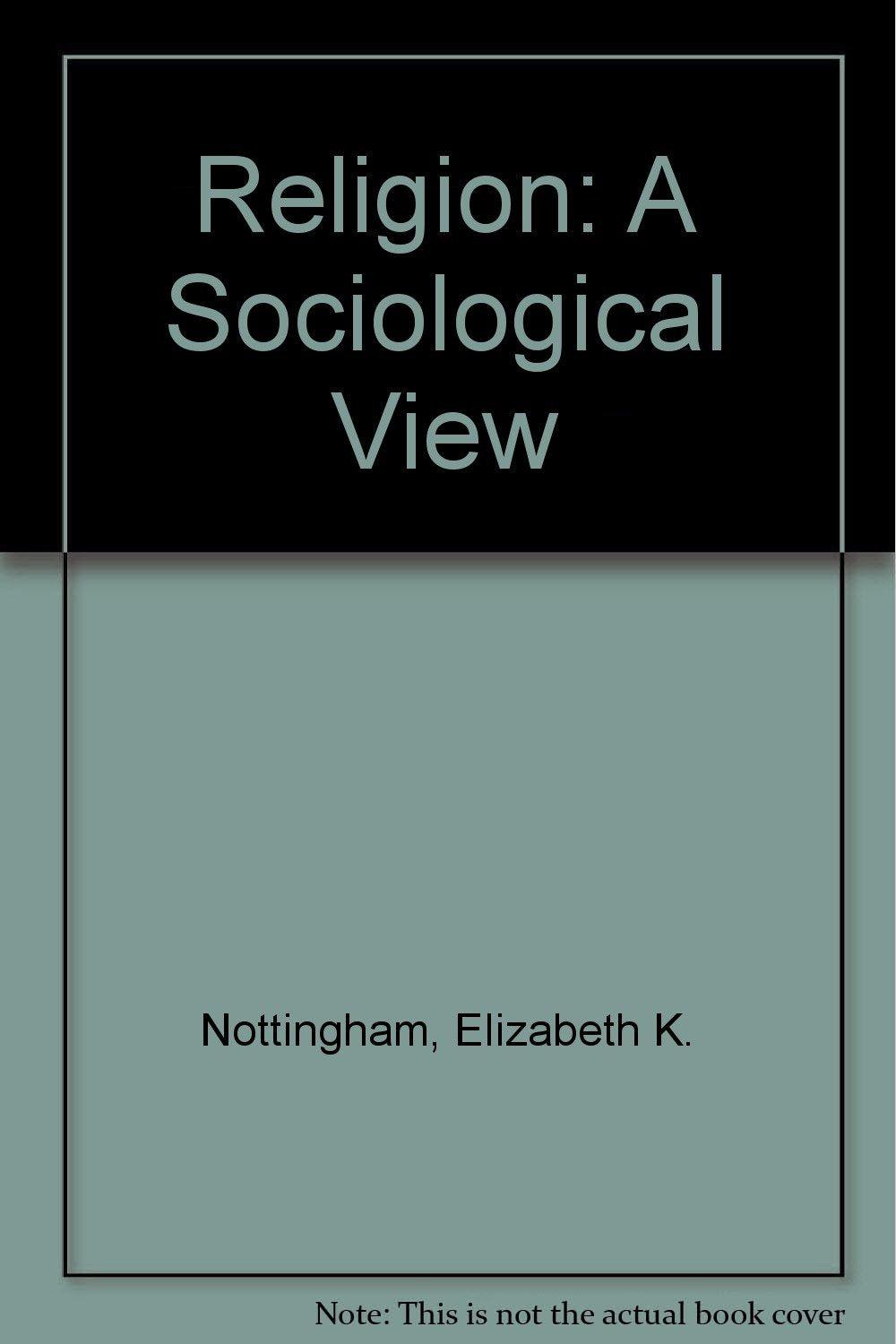 Religion: A Sociological View Religion & Esotericism