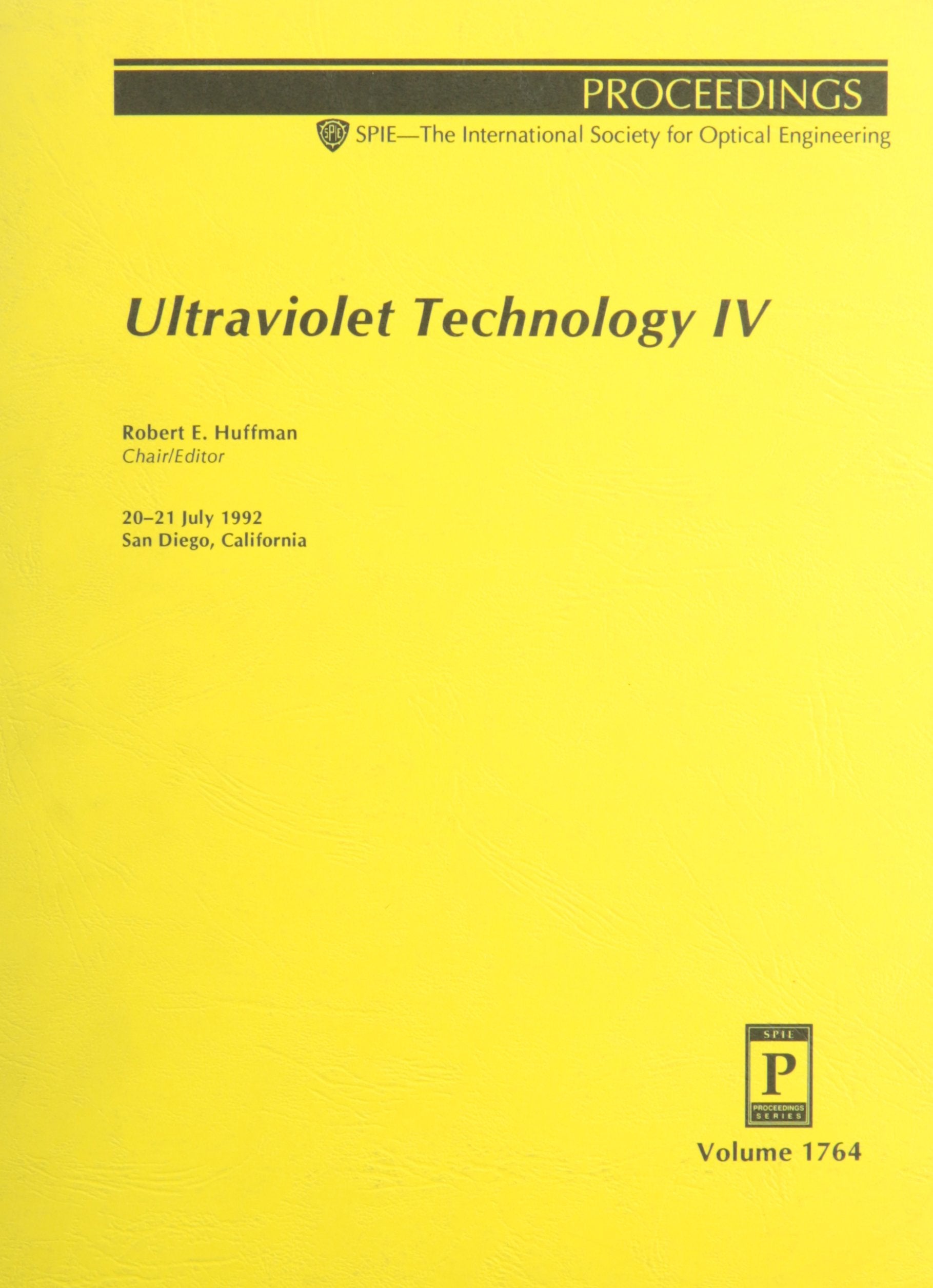 Ultraviolet Technology IV: 20-21 July 1992 San Diego, California (Proceedings of Spie) Geology & Geography