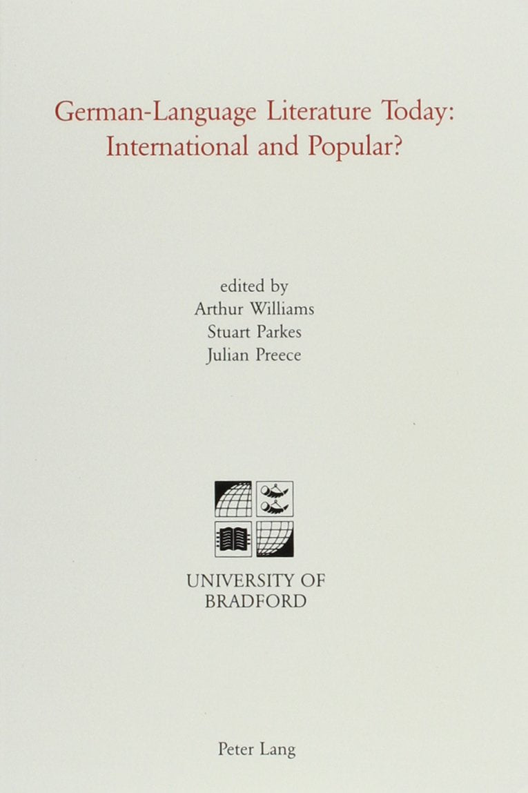 German-Language Literature Today: International and Popular? Contemporary literature