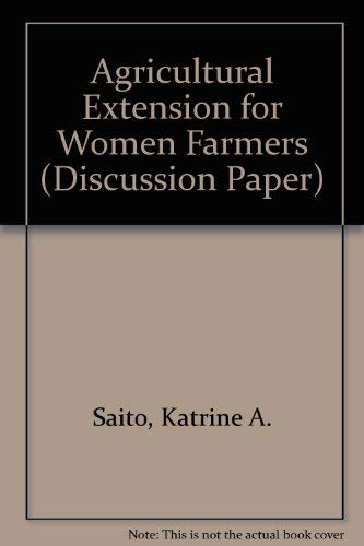 Agricultural Extension for Women Farmers in Africa (World Bank Discussion Paper, Band 103) Natural Sciences