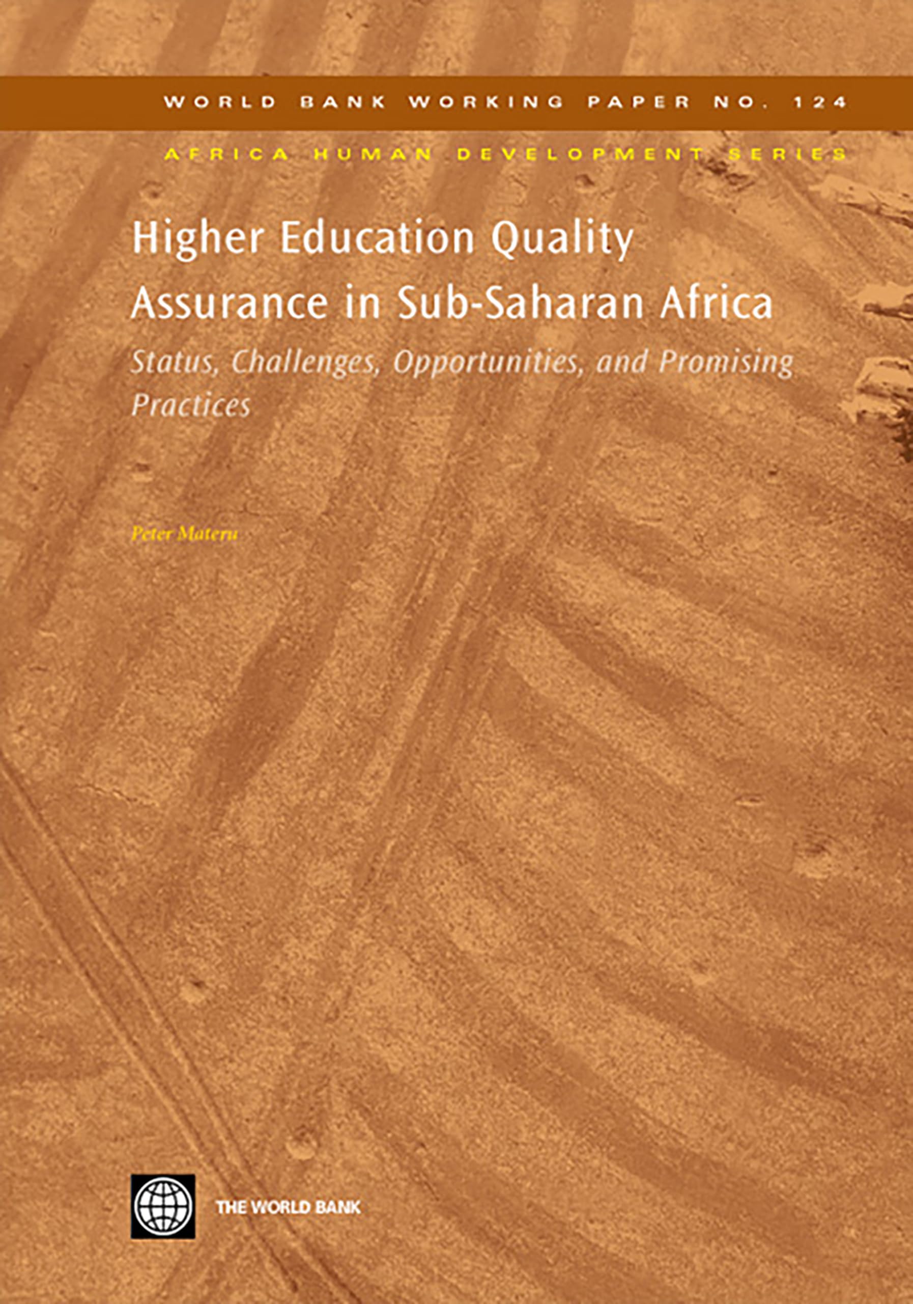 Higher Education Quality Assurance in Sub-Saharan Africa Business, Finance & Career