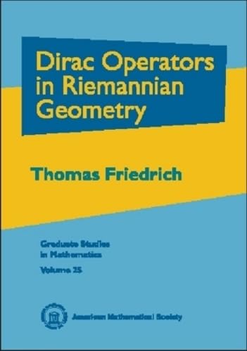 Dirac Operators in Riemannian Geometry Mathematics