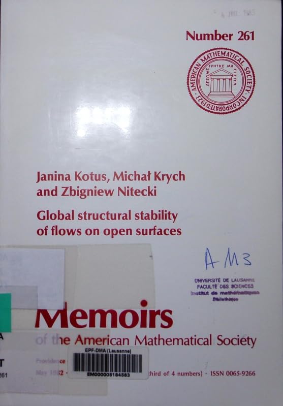 Global Structural Stability of Flows on Open Surfaces (Memoirs of the American Mathematical Society) Mathematics