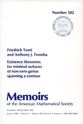 Existence Theorems for Minimal Surfaces of Non-zero Genus Spanning a Contour (Memoirs of the American Mathematical Society) Mathematics