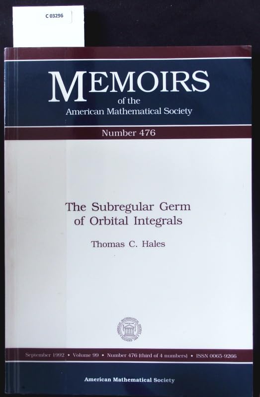 The Subregular Germ of Orbital Intervals (Memoirs of the American Mathematical Society) Mathematics