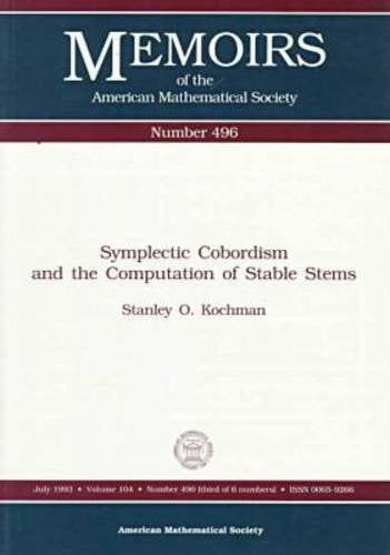 Symplectic Cobordism and the Computation of Stable Stems (Memoirs of the American Mathematical Society) Mathematics
