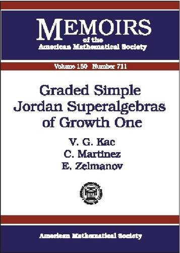 Graded Simple Jordan Superalgebras of Growth One (Memoirs of the American Mathematical Society) Mathematics