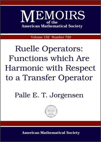 Ruelle Operators: Functions Which Are Harmonic With Respect to a Transfer Operator (Memoirs of the American Mathematical Society) Mathematics
