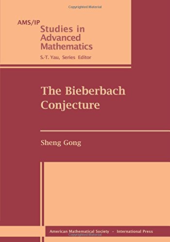 The Bieberbach Conjecture (Ams/Ip Studies in Advanced Mathematics, 12, Band 12) Mathematics