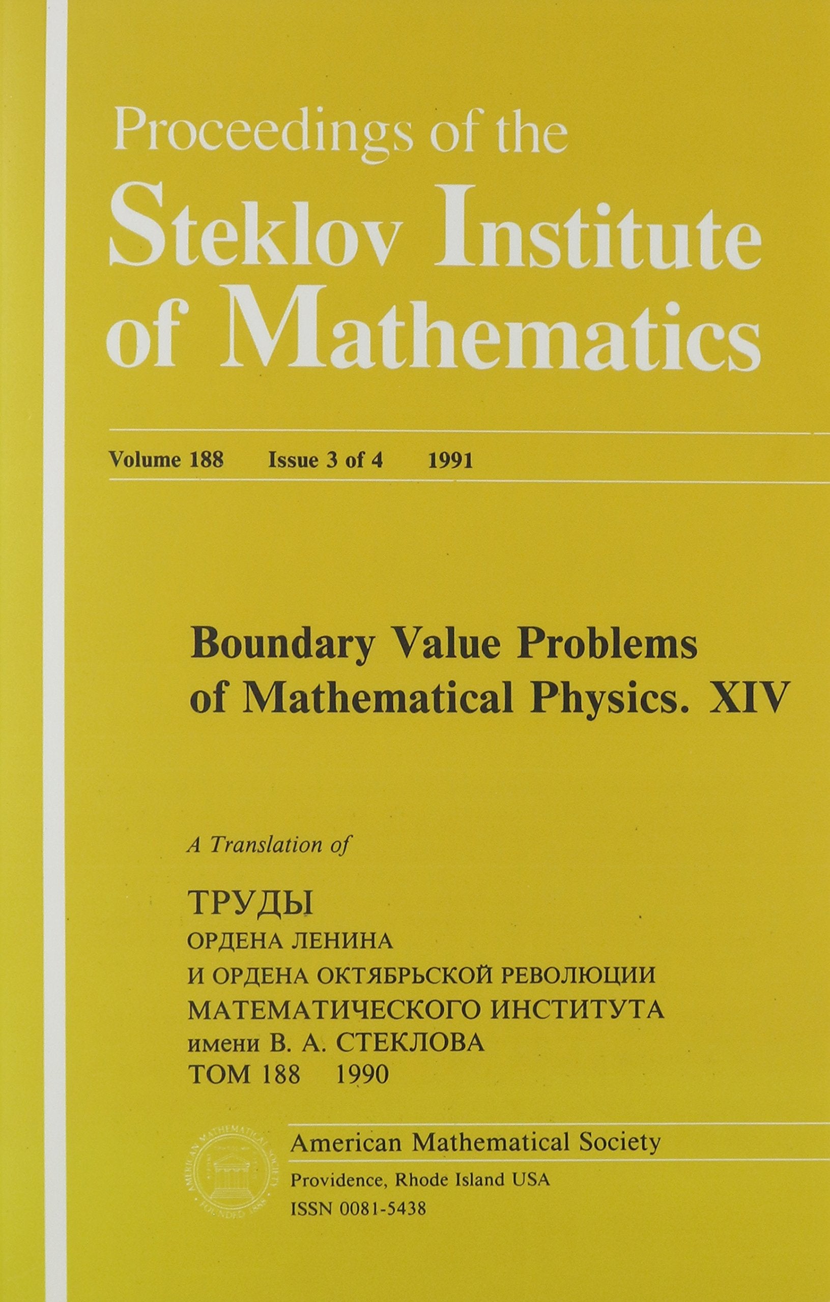 Boundary Value Problems of Mathematical Physics (8) (Proceedings of the Steklov Institute of Mathematics, Band 8) Mathematics