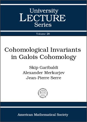 Cohomological Invariants in Galois Cohomology book