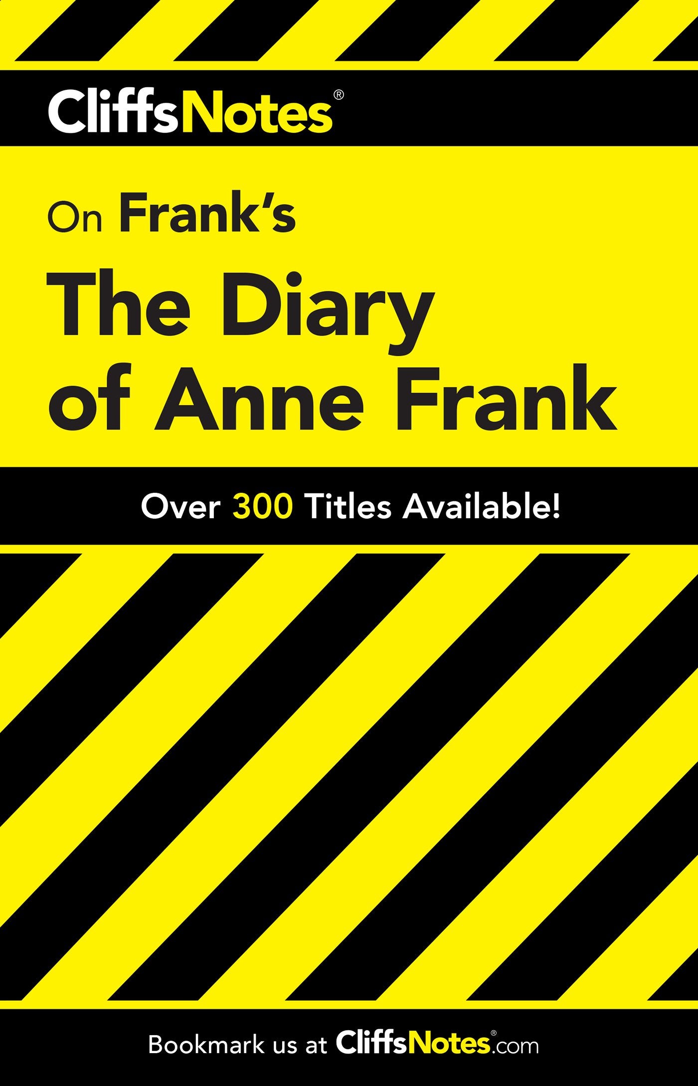 CliffsNotes on Frank's The Diary of Anne Frank (Cliffsnotes Literature Guides) Contemporary literature