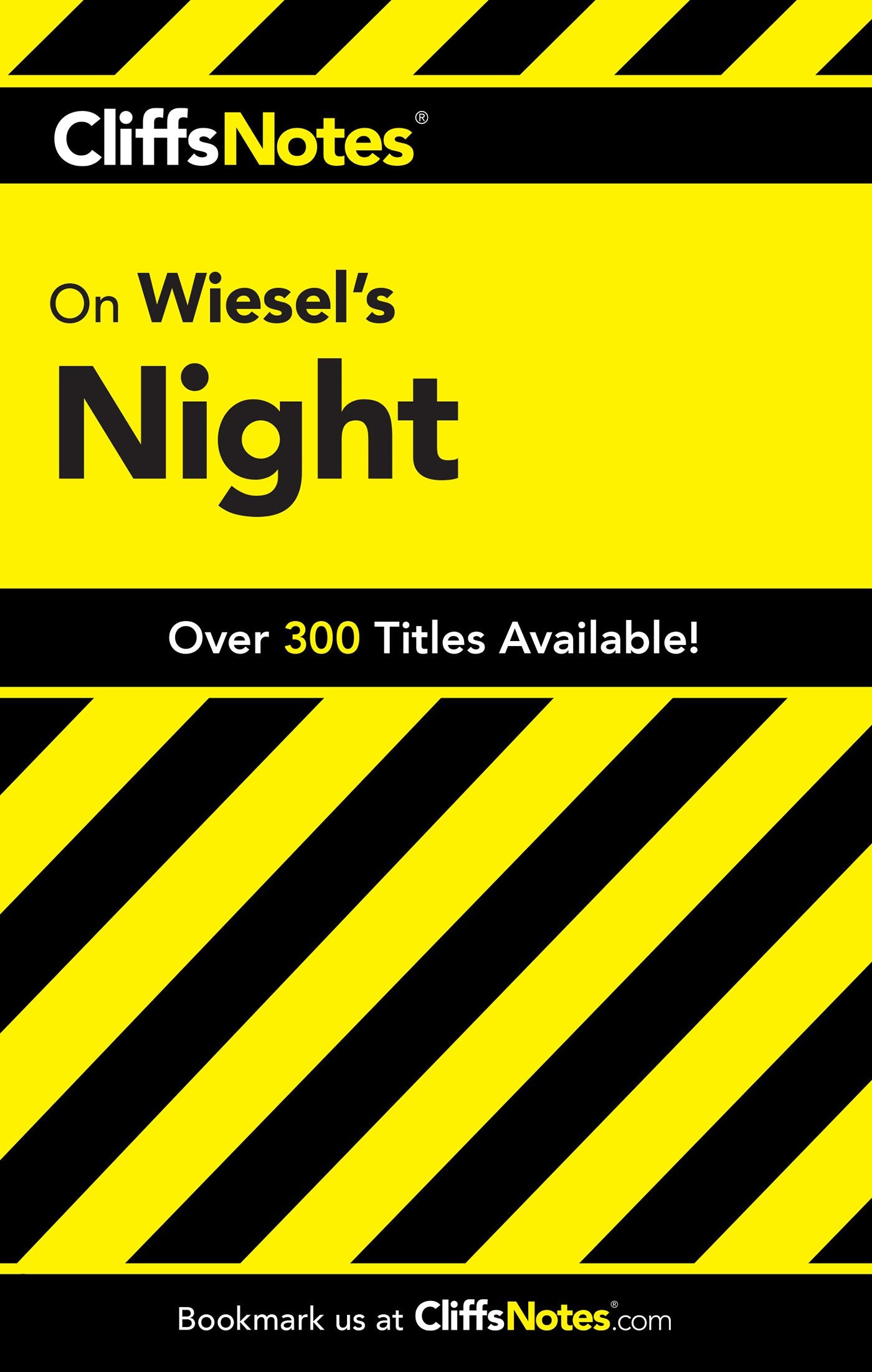 Cliffs Notes on Wiesel's Night Contemporary literature Books