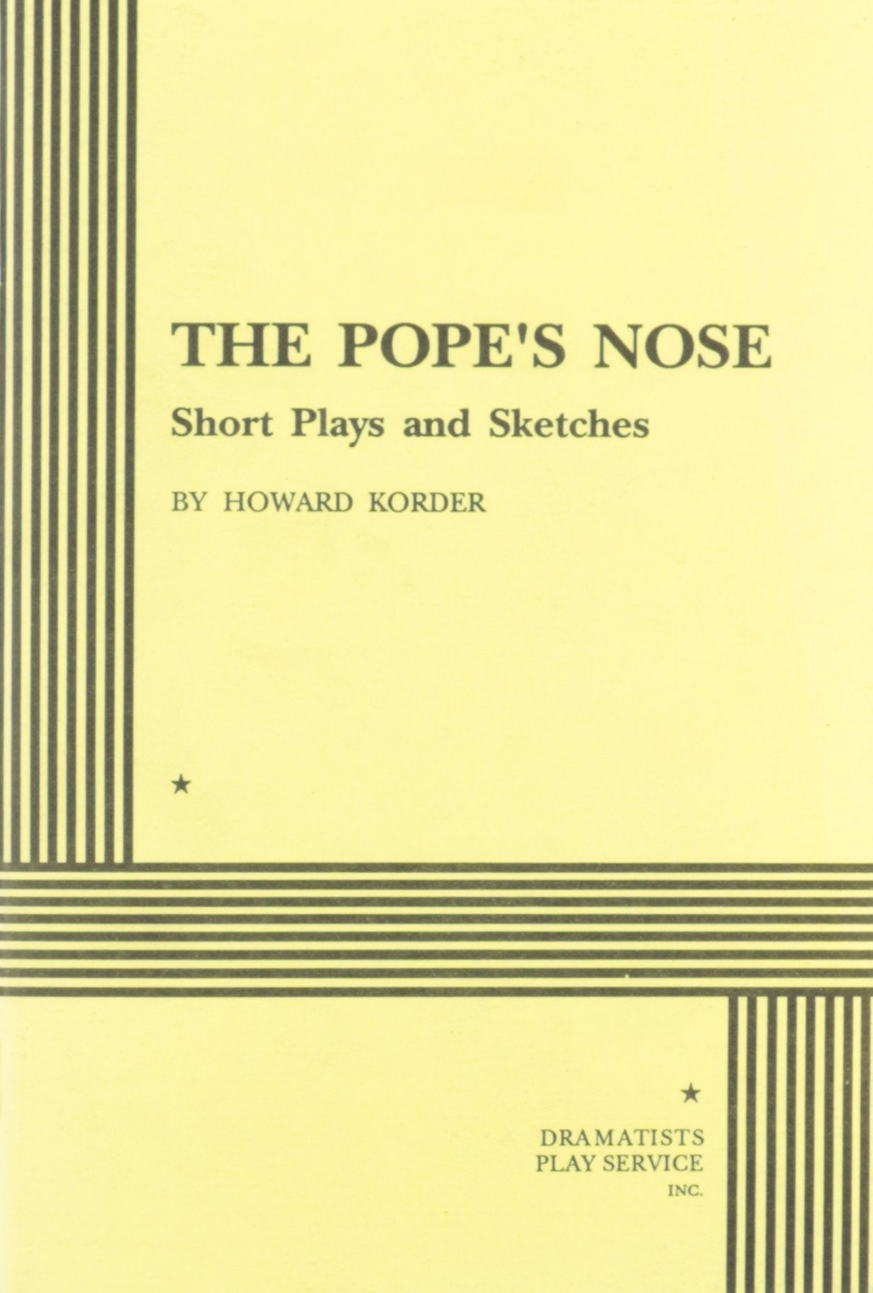 The Pope's Nose: Short Plays and Sketches Drama
