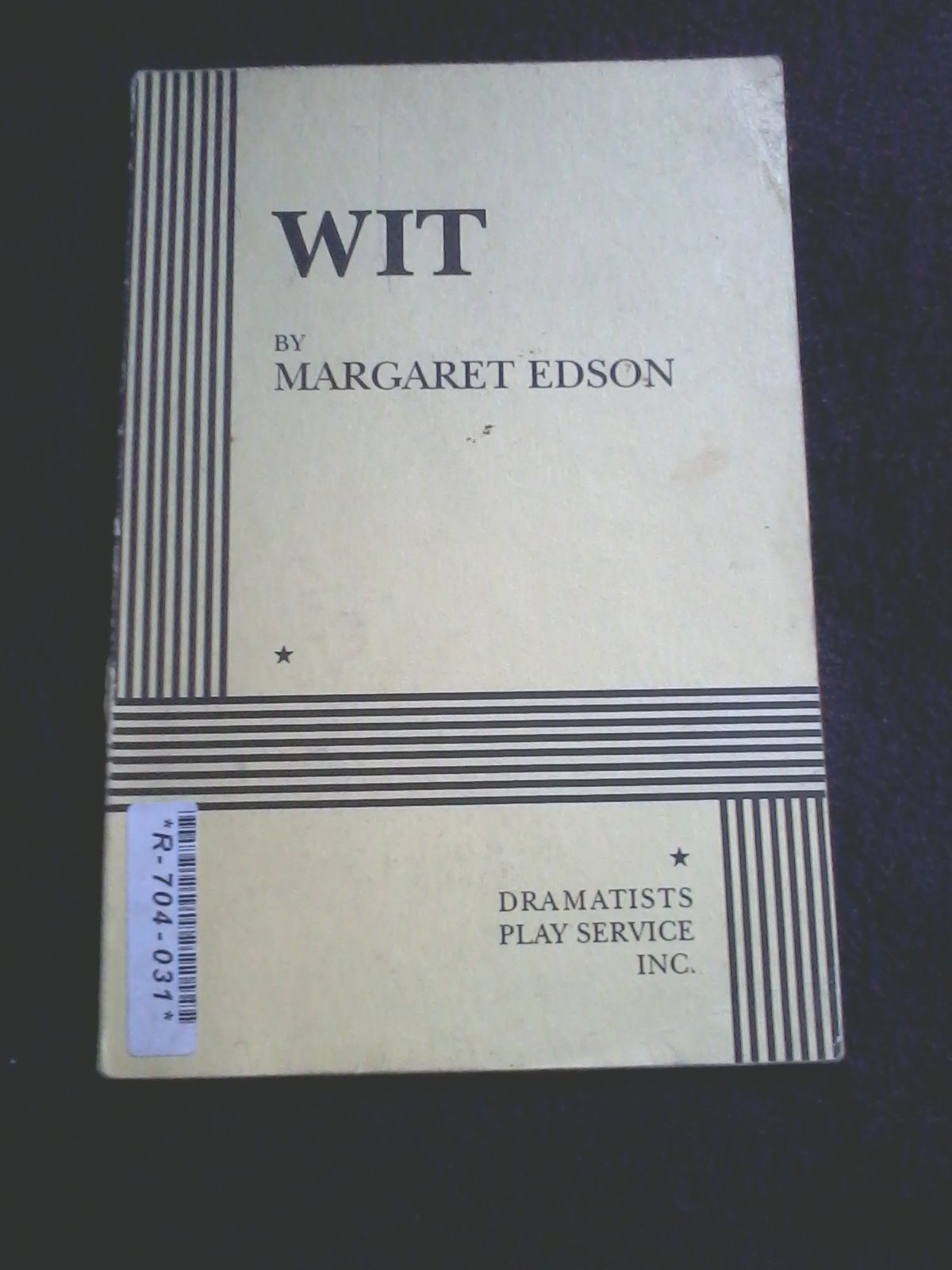 Wit (Acting Edition for Theater Productions) Drama