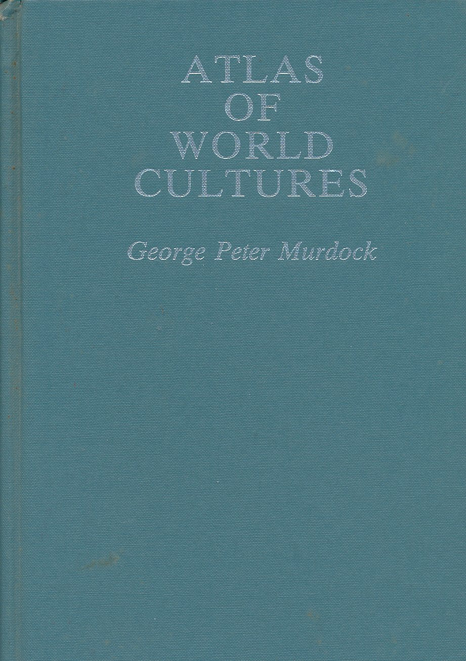 Atlas of World Cultures book