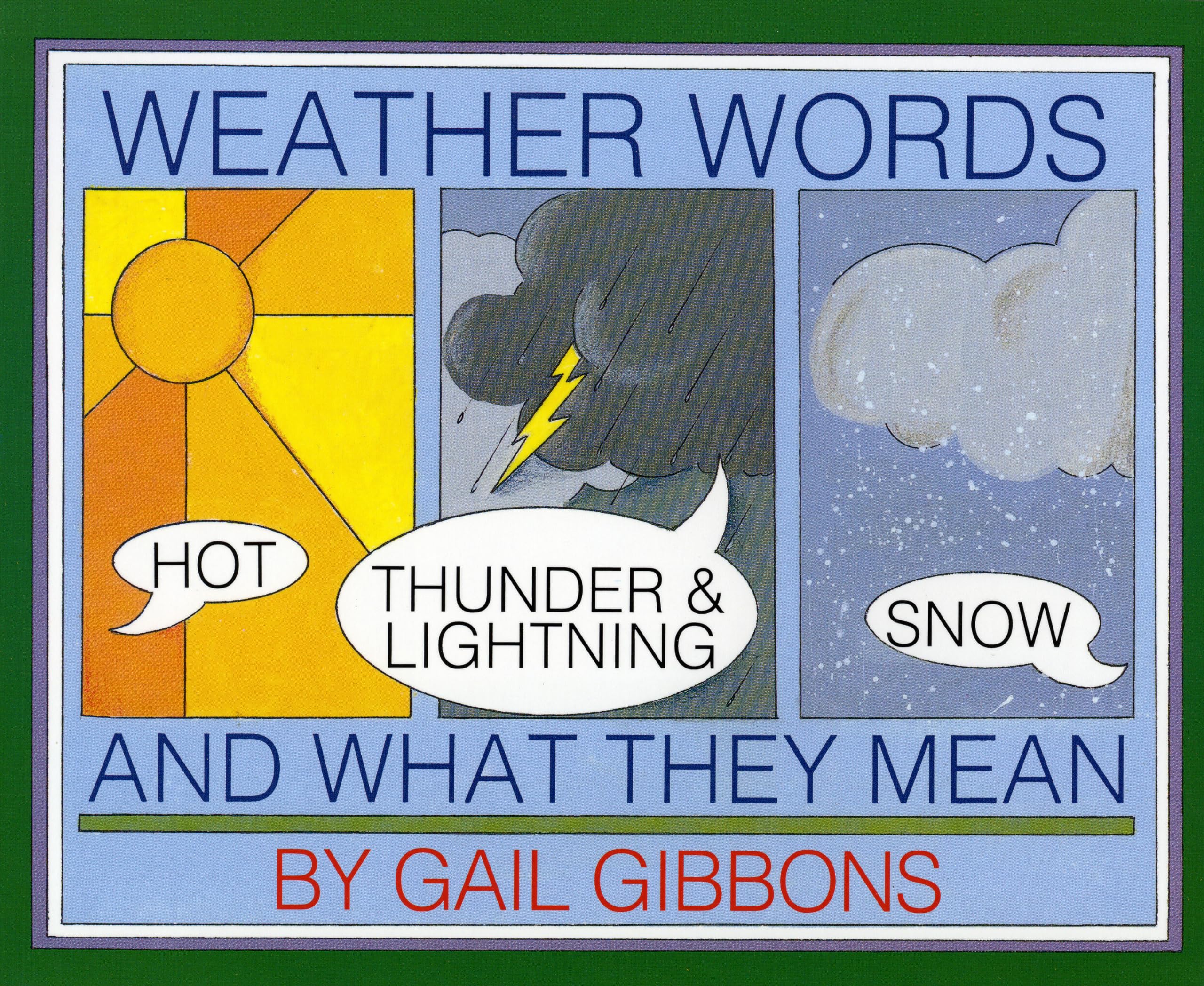 Weather Words and What They Mean Non-fiction