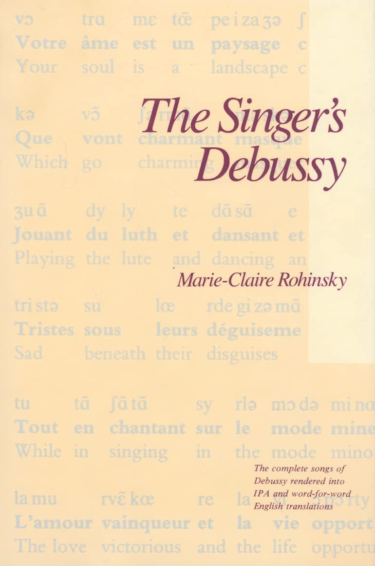 The Singer's Debussy Sheet Music