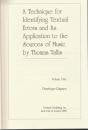 A Technique for Identifying Textual Errors and Its Application to the Sources of Music by Thomas Tallis (Outstanding Dissertations in Music from Birt) Arts & Music