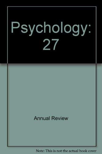 Annual Review of Psychology Psychology