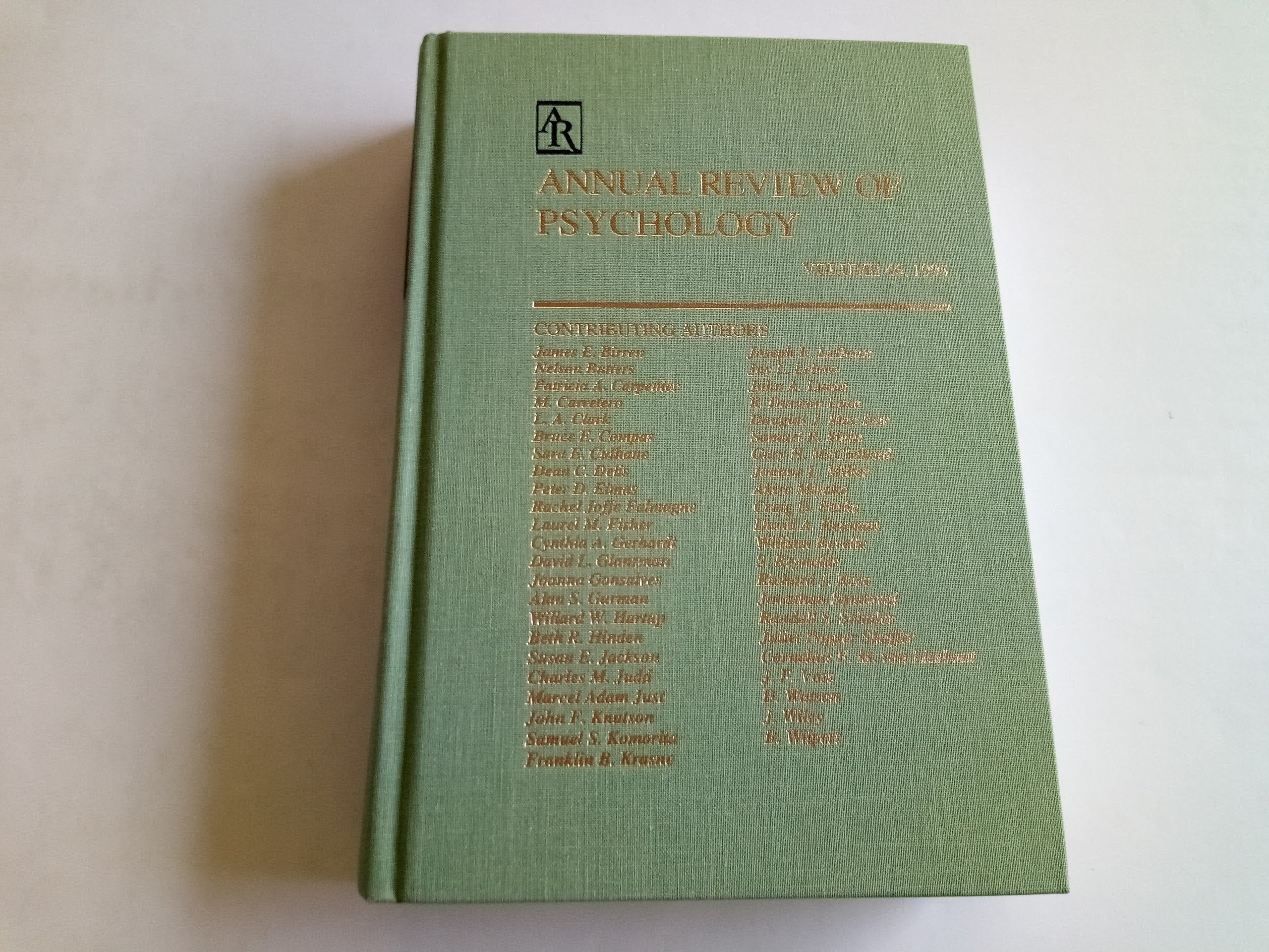 Annual Review of Psychology: 1995 Psychology