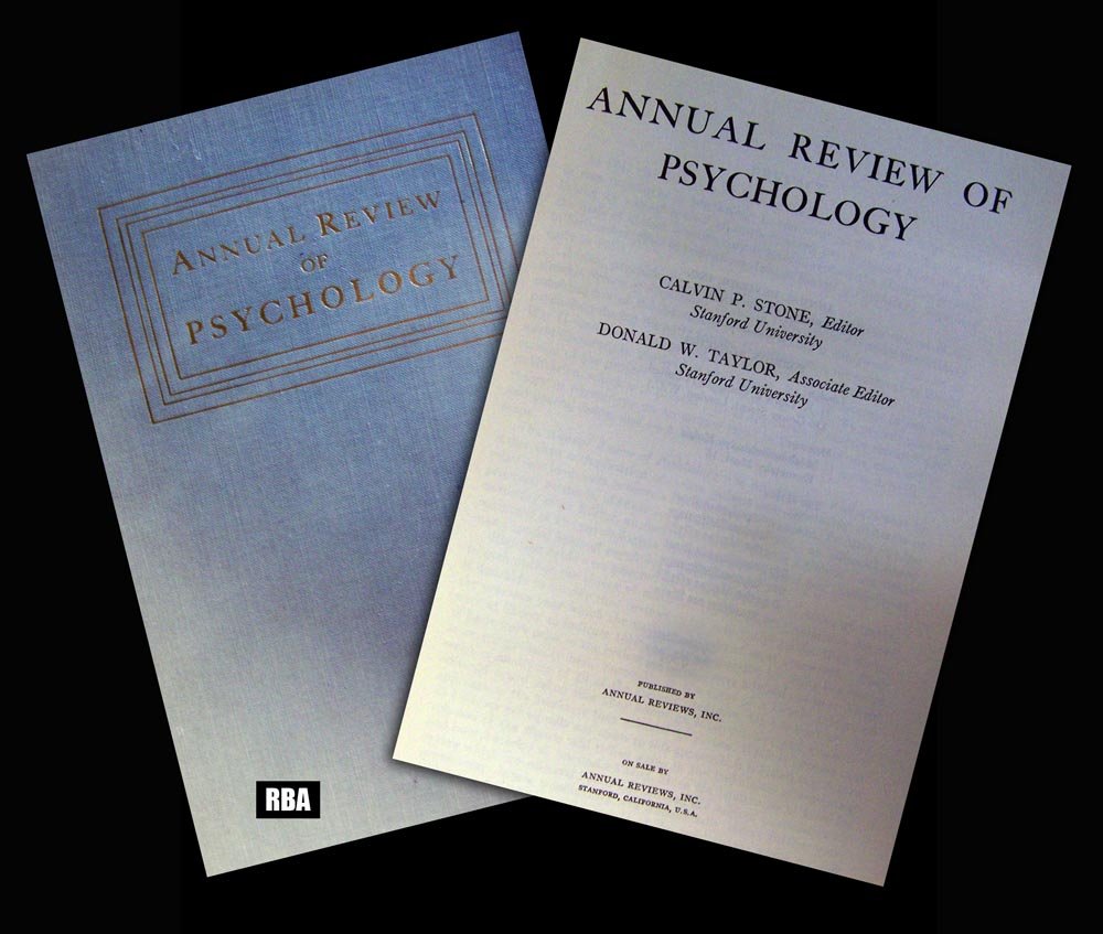 Annual Review of Psychology: 2000 Psychology