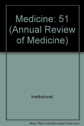 Annual Review of Medicine, 2000 Medicine