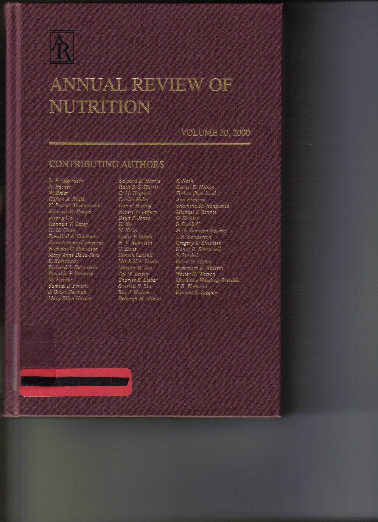 Annual Review of Nutrition: 2000 Medicine