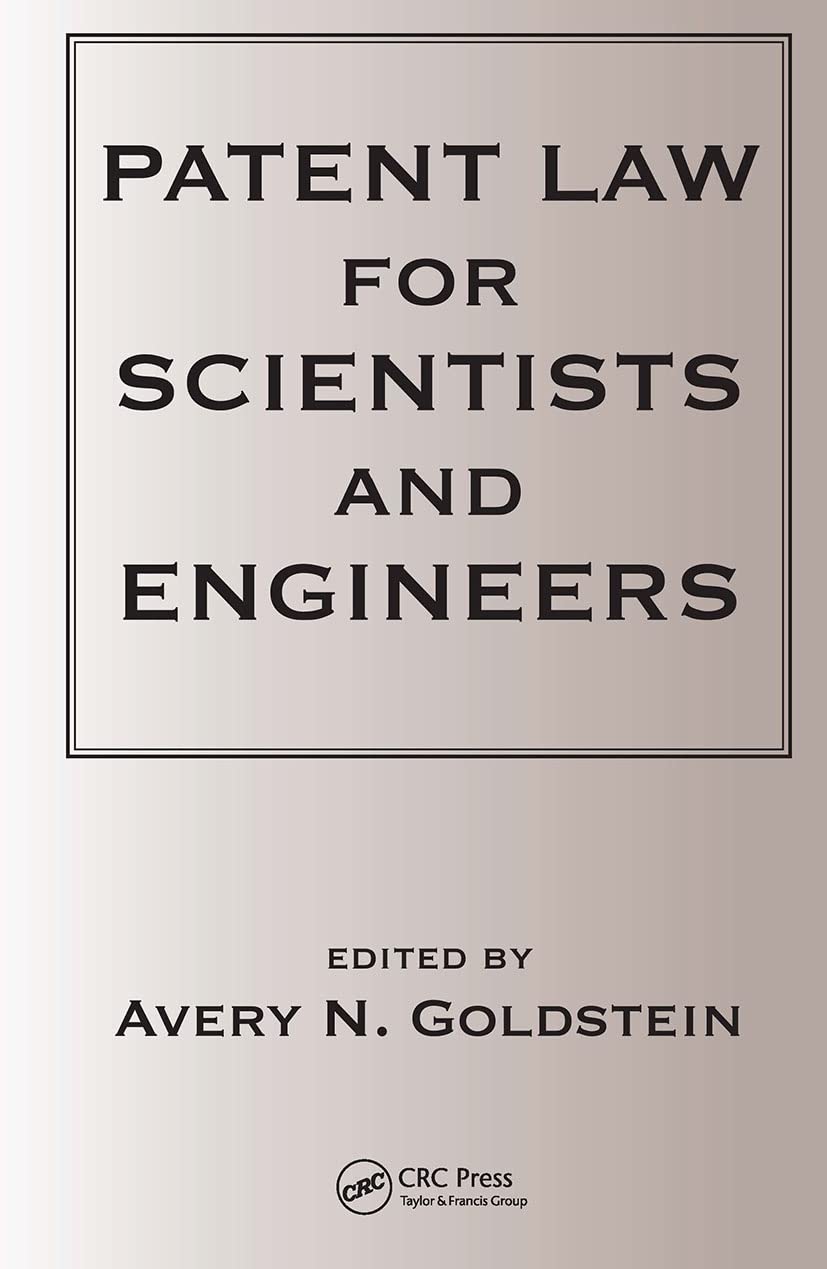 Product Image: Patent Laws for Scientists and Engineers