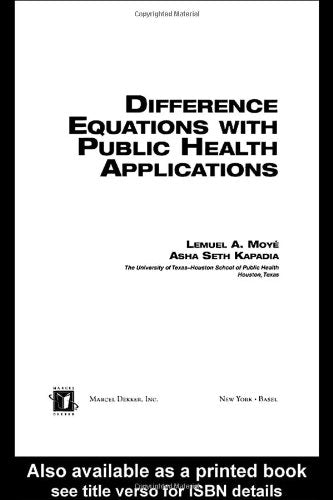 Differential Equations with Public Health Applications Mathematics
