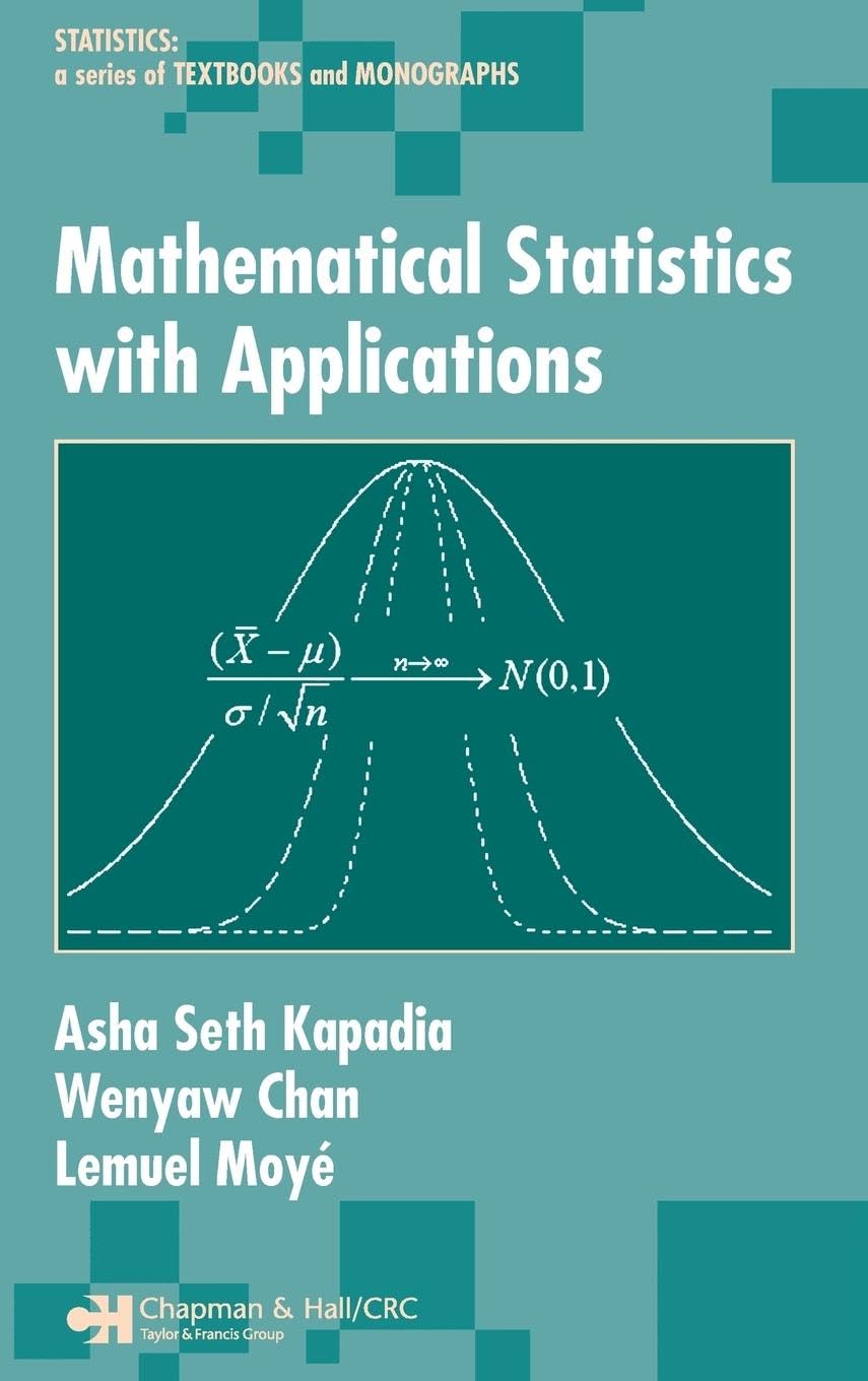 Product Image: Mathematical Statistics With Applications