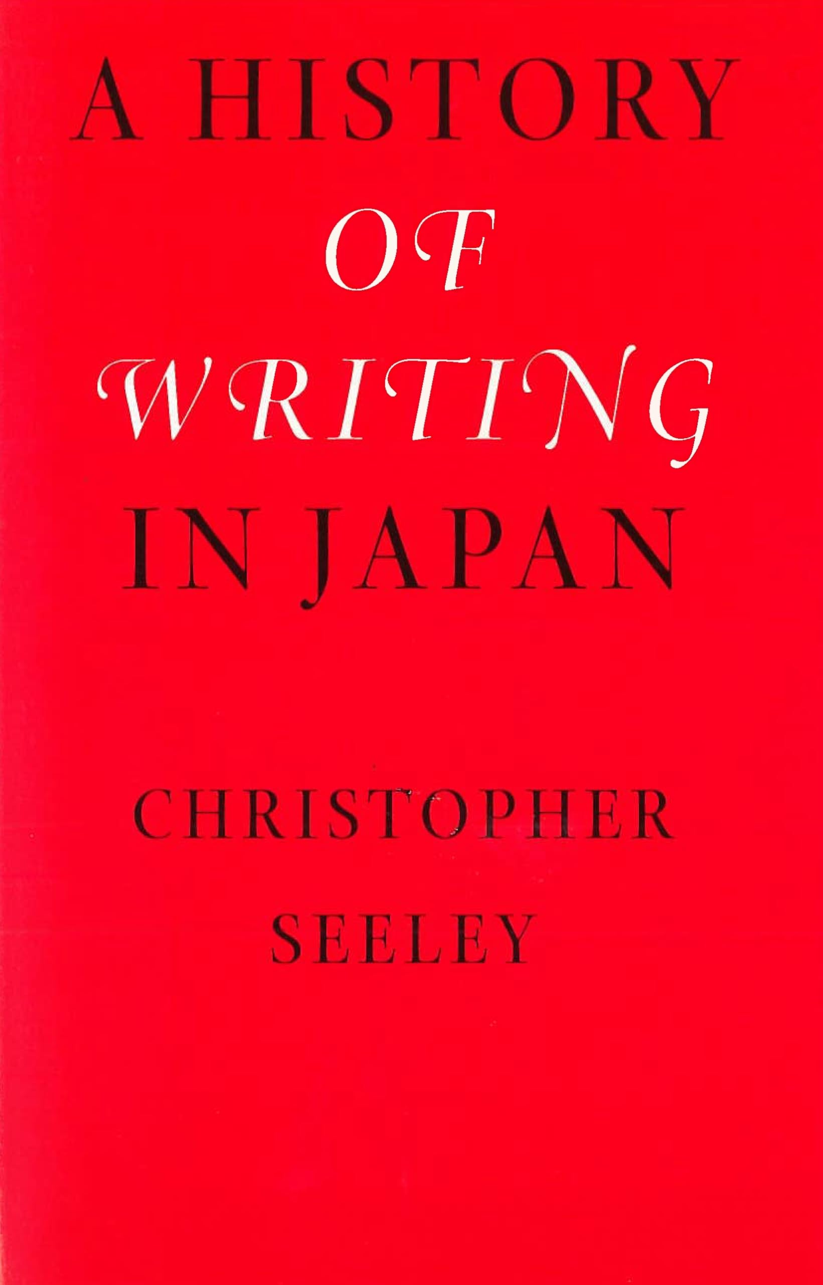 A History of Writing in Japan Social Sciences