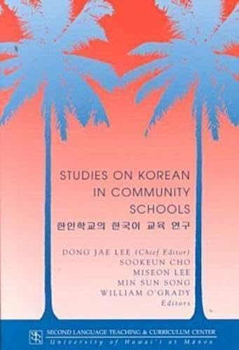 Studies on Korean in Community Schools (Second Language Teaching and Curriculum Center Technical Report, 22) Social Sciences