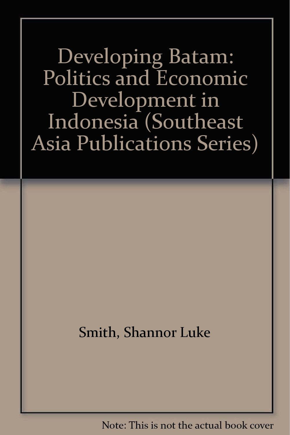 Developing Batam: Politics and Economic Development in Indonesia (SOUTHEAST ASIA PUBLICATIONS SERIES) Business, Finance & Career
