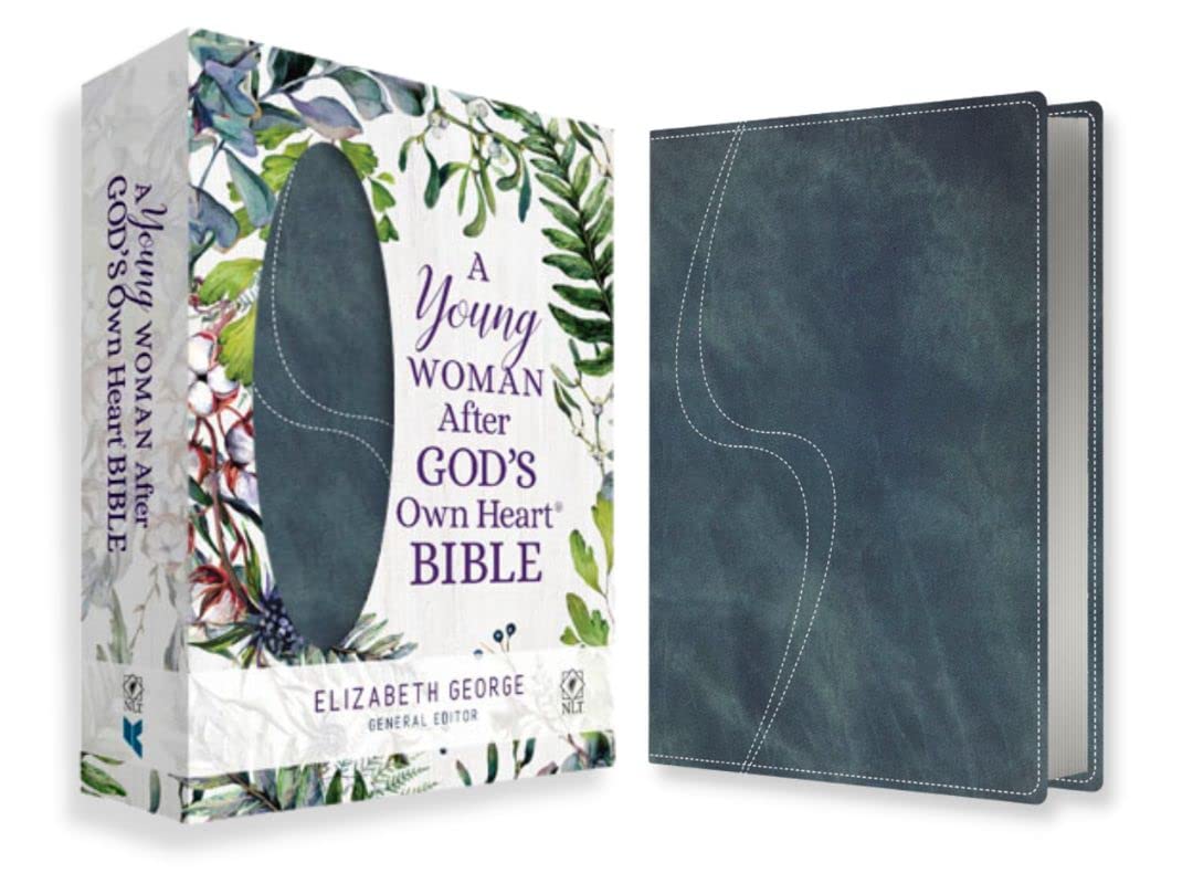 A Young Woman After God's Own Heart Bible: New Living Translation, Light Washed Denim Religion & Esotericism