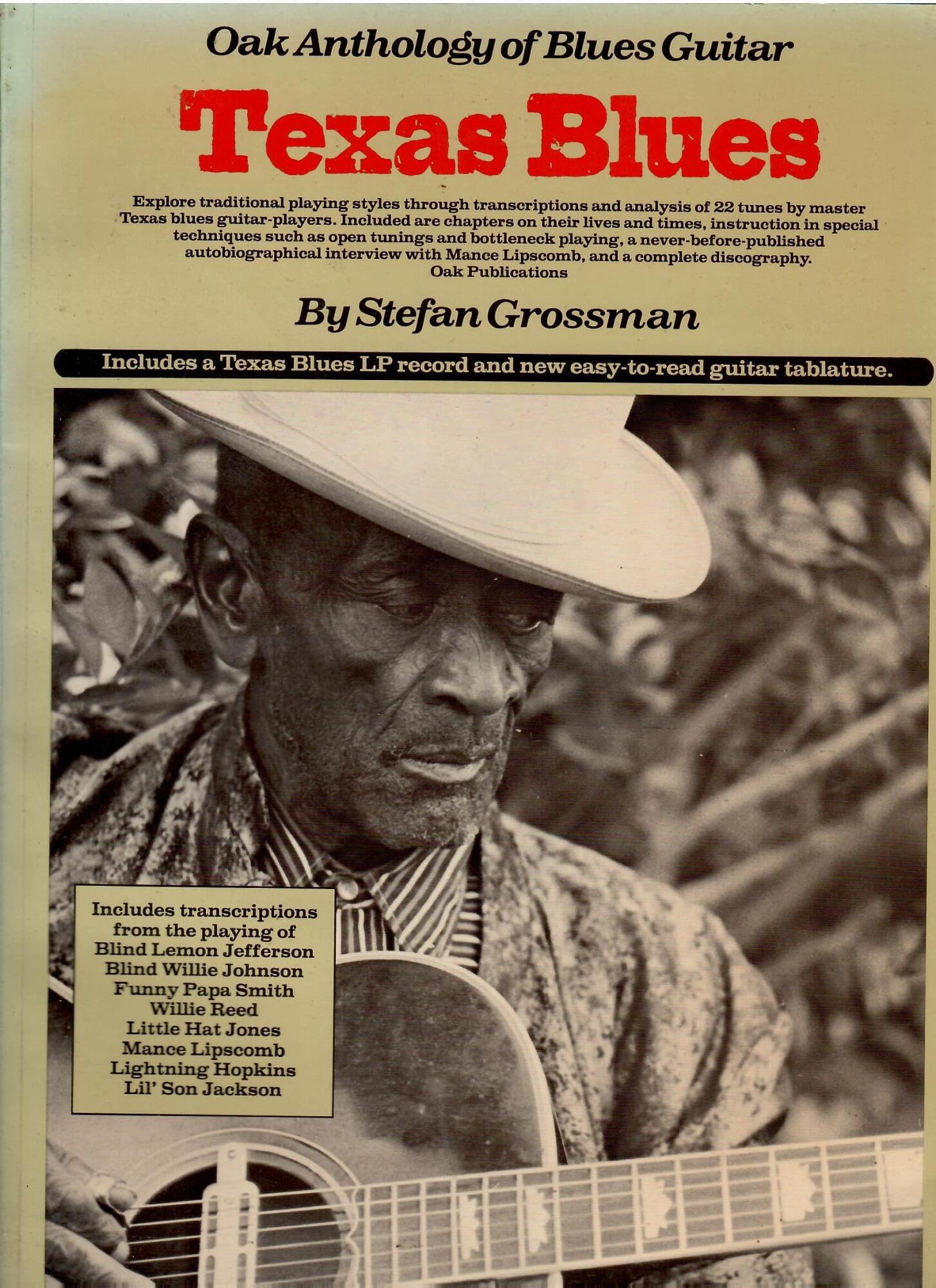 Oak Anthology of Blues Guitar: Texas Blues Guitar Sheet Music