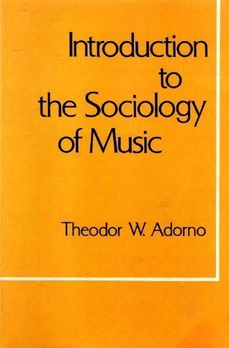 Introduction to the Sociology of Music Social Sciences