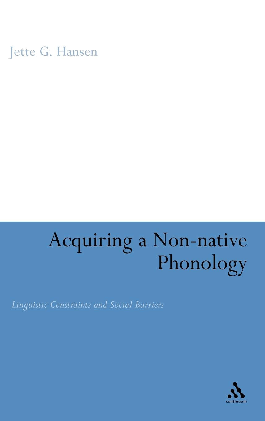 Product Image: Acquiring a Non-Native Phonology