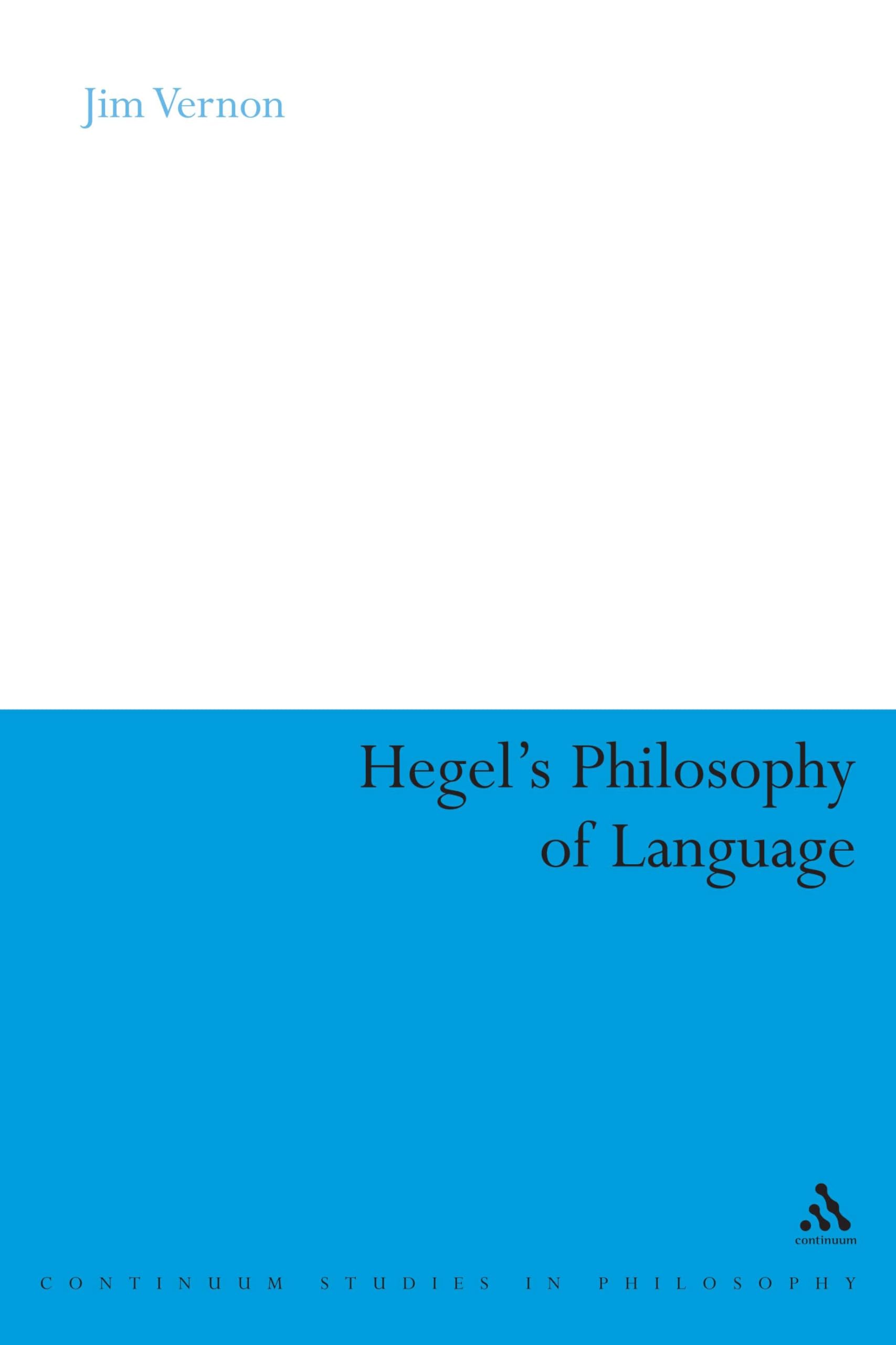 Hegel's Philosophy of Language Philosophy