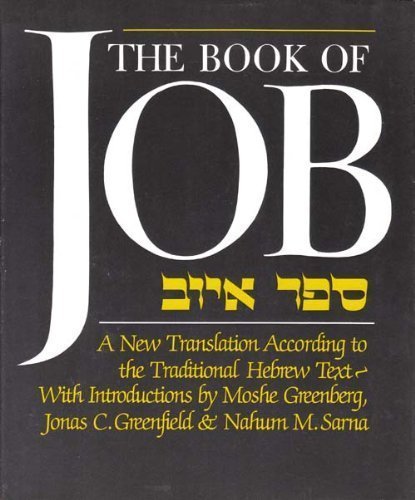 The Book of Job: A New Translation According to the Traditional Hebrew Text Religion & Esotericism