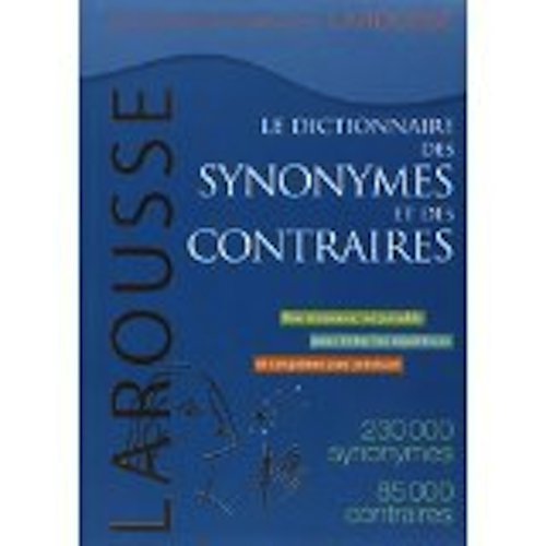 Dictionaire Des Synonymes Dictionary of Synonyms book
