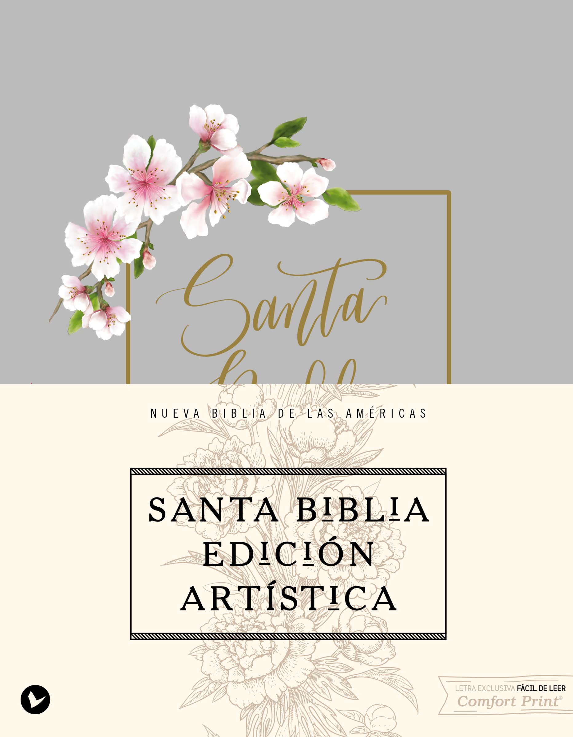 NBLA, Santa Biblia, Edición Artística, Tapa dura/tela, Arte con bordes dorados, Palabras de Jesús en Rojo, Comfort Print Self-help