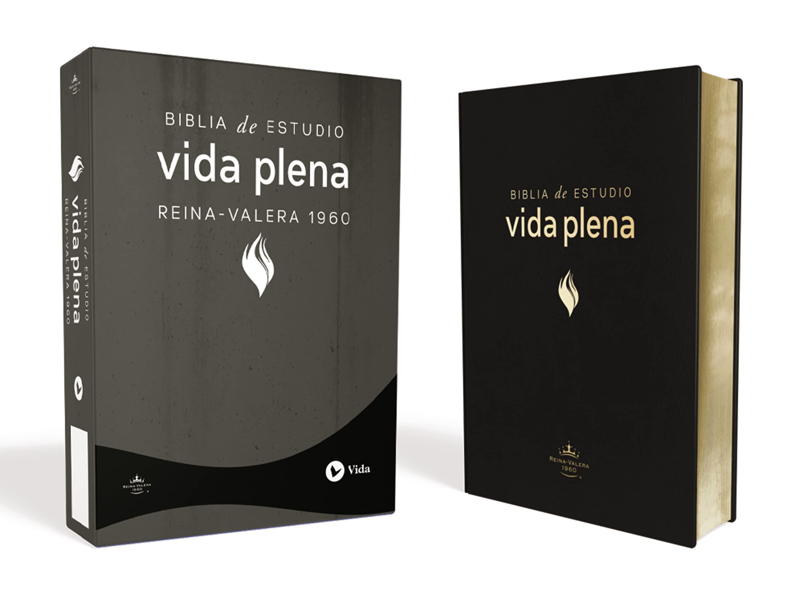 RVR60, Biblia de Estudio de la vida plena, Piel fabricada, Negro Film, Art & Culture
