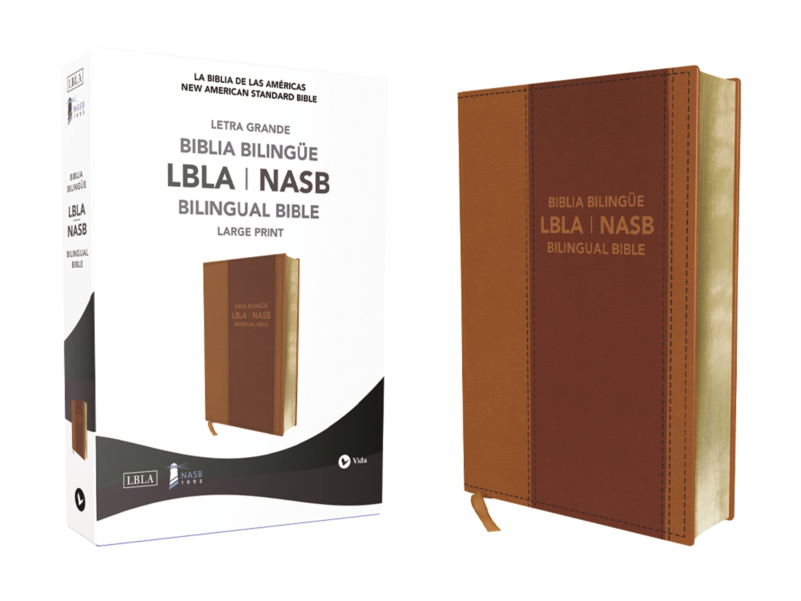 NASB/LBLA, Bilingual Bible, Leathersoft, Brown / NASB/LBLA, Biblia Bilingüe, Leathersoft, Café Film, Art & Culture